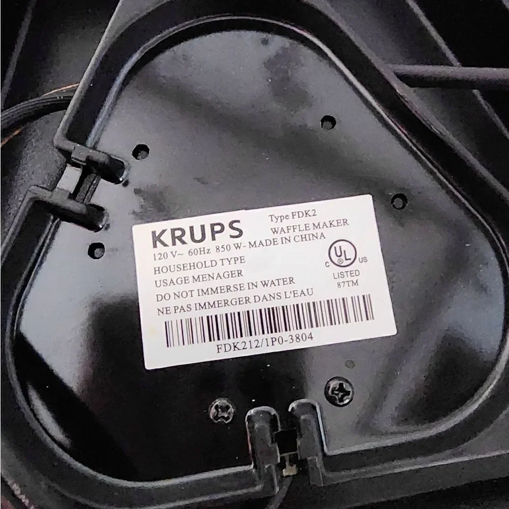 Krups FDK2 waffle maker double